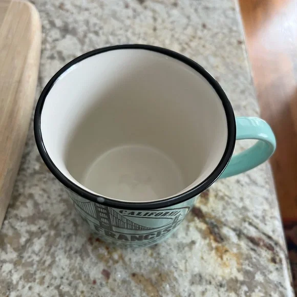 Blue San Francisco Aqua Green Coffee Mug - Picture 4 of 5